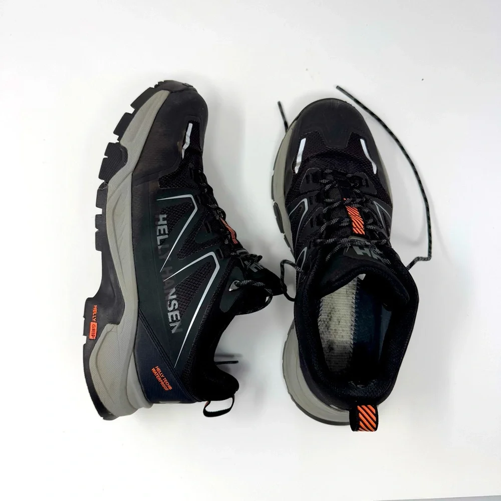 #25 Helly Hansen Men's Black Trail Shoes Size 8 - Picture 1 of 7